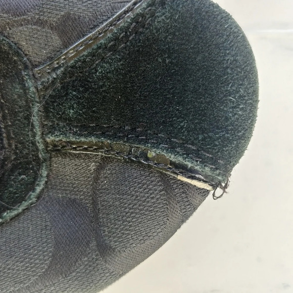 Coach A1715 DEVIN women's signature C Black shoes - Picture 3 of 8